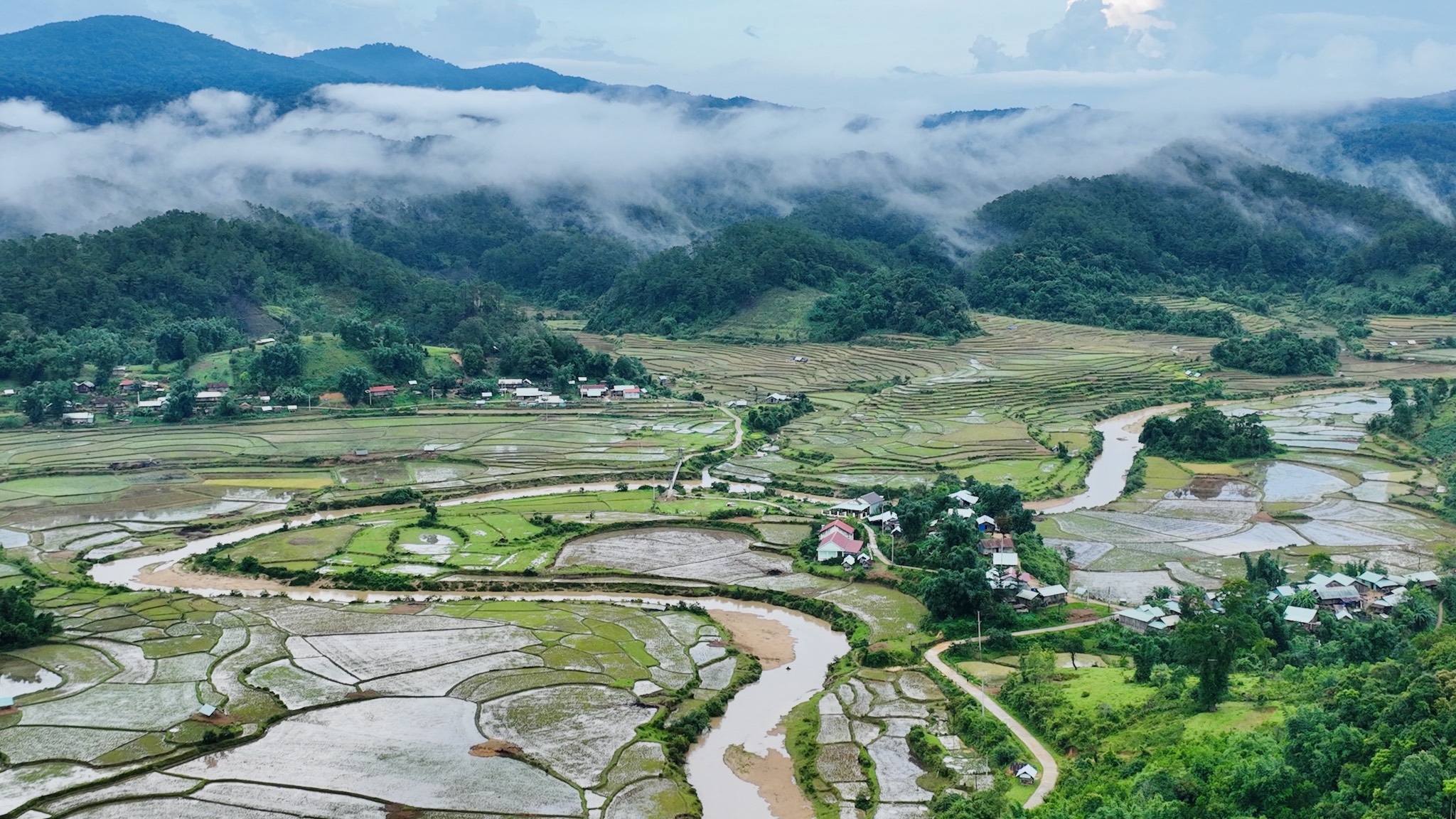 The view of Mang Den from above. Photo: Bui Viet Ha
