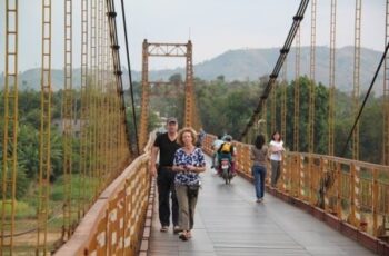 Foreign tourists to Kon Tum