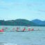 Bustling canoe racing festival on Po Co river in Gia Lai